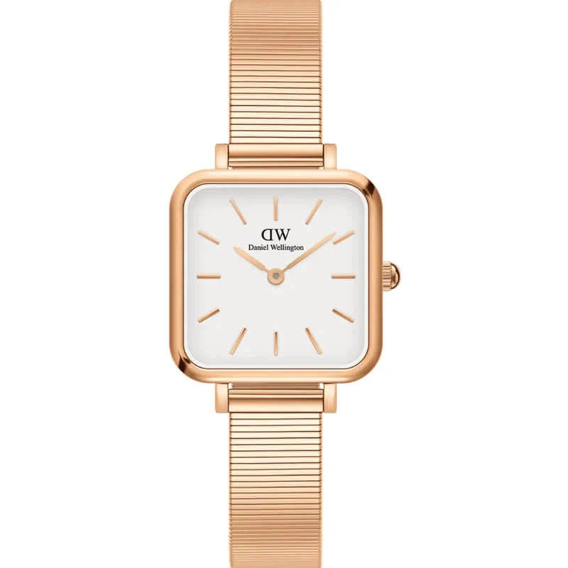 Daniel Wellington Quadro 22mm White Dial Steel Ladies Quartz Watch DW00100517
