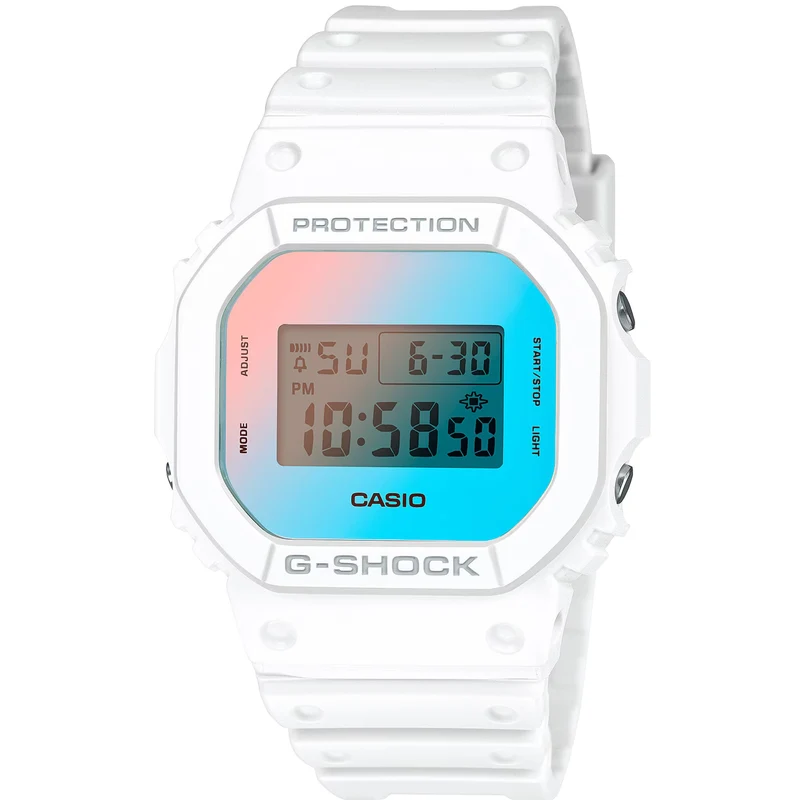 Casio G-Shock Digital White Resin Strap Men's Watch DW-5600TL-7ER