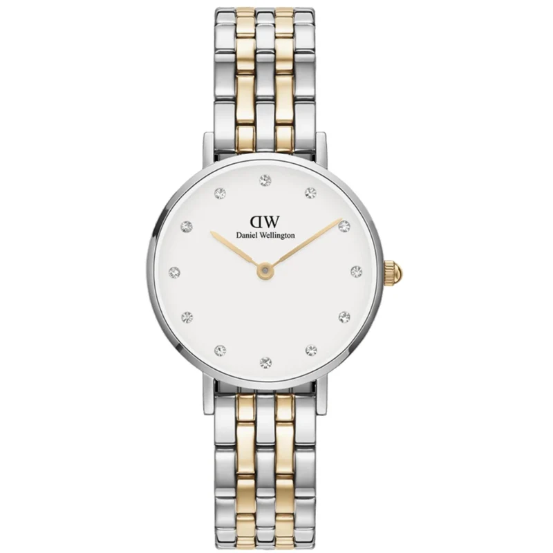 Daniel Wellington Petite 28mm White Dial Steel Ladies Quartz Watch DW00100616