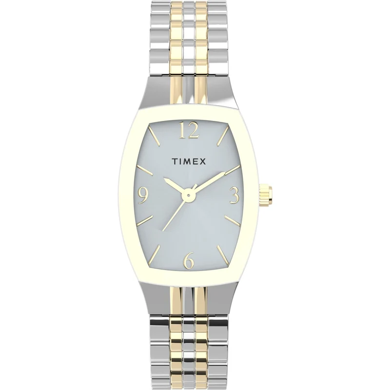Timex Main Street 21mm Silver Dial Steel Ladies Quartz Watch TW2V25500