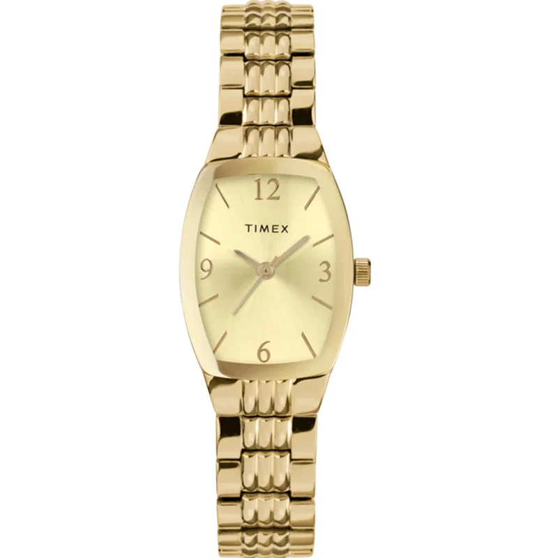 Timex Main Street 21mm Champagne Dial Steel Ladies Quartz Watch TW2V25600