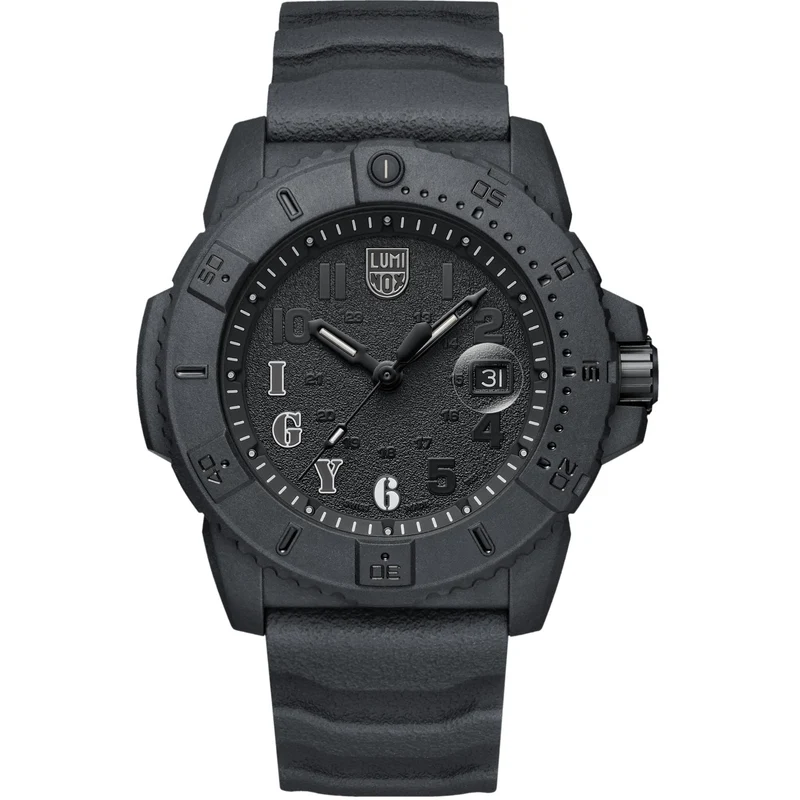 Luminox Navy Seal 46mm Black Dial Rubber Mens Quartz Watch XS.3611.IGY6.NSF