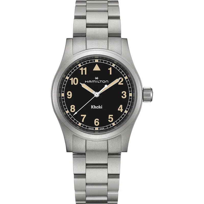 Hamilton Khaki Field 38mm Black Dial Steel Quartz Watch H69401131