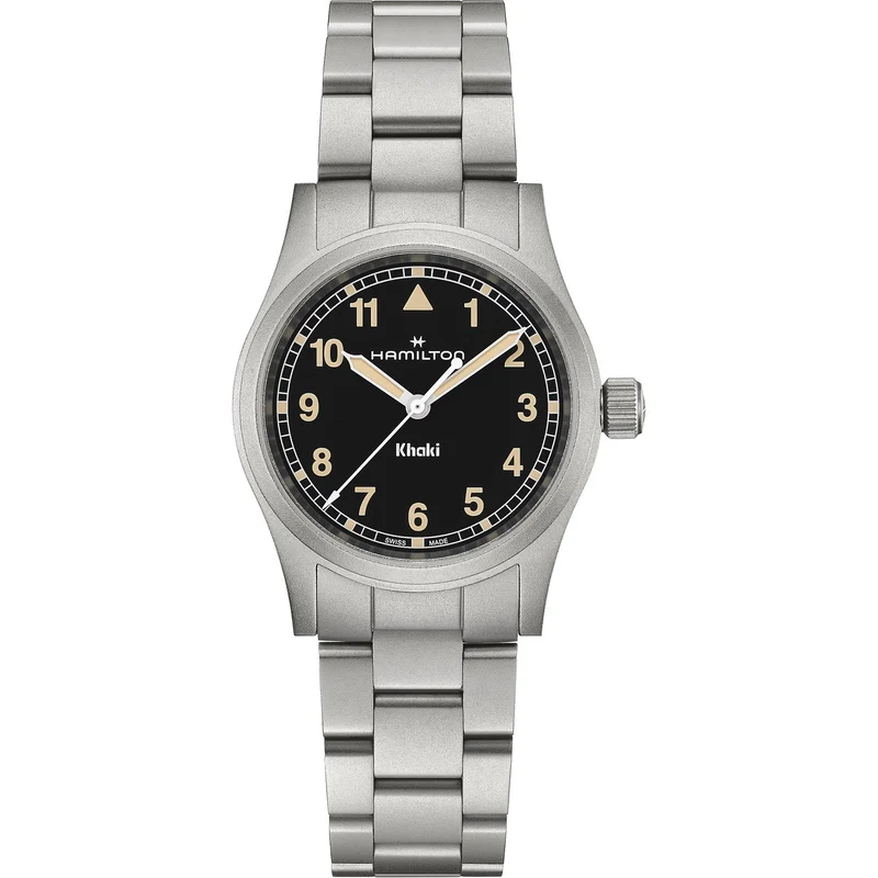 Hamilton Khaki Field 33mm Black Dial Steel Ladies Quartz Watch H69301131