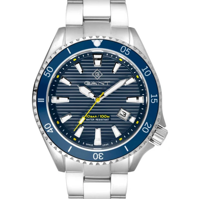 Gant Waterville Quartz Blue Dial Steel Strap Men's Watch G174002