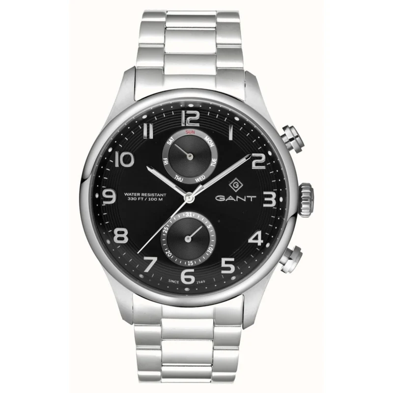 Gant Southampton Quartz Black Chronograph Dial Steel Bracelet Men's Watch G175006