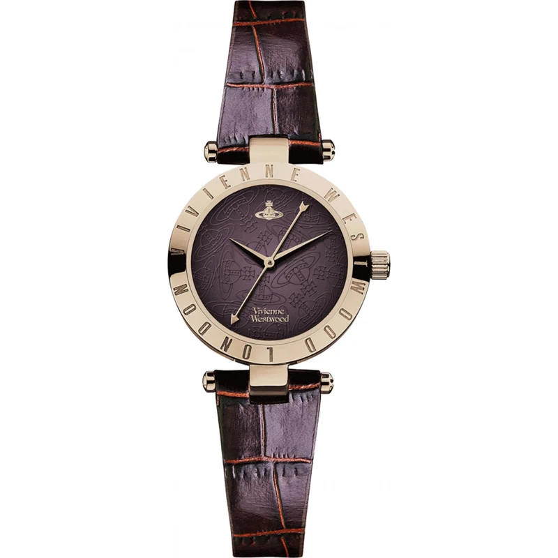 Vivienne Westwood Exclusive Westbourne II Quartz Brown Dial Leather Strap Women's Watch VV092BRBR