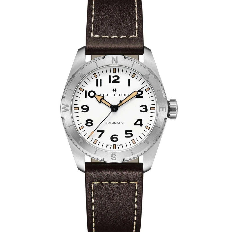 Hamilton Khaki Field 41mm Expedition White Dial Strap Mens Automatic Watch H70315510
