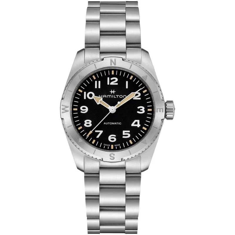 Hamilton Khaki Field 37mm Expedition Black Dial Steel Mens Automatic Watch H70225130
