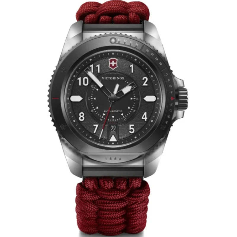 Victorinox Journey 1884 43mm Limited Edition Black Dial Paracord Mens Quartz Watch 242016.1