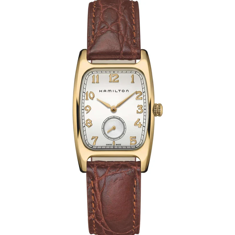 Hamilton American Classic 27mm Indiana Jones Boulton White Dial Leather Mens Quartz Watch H13431553