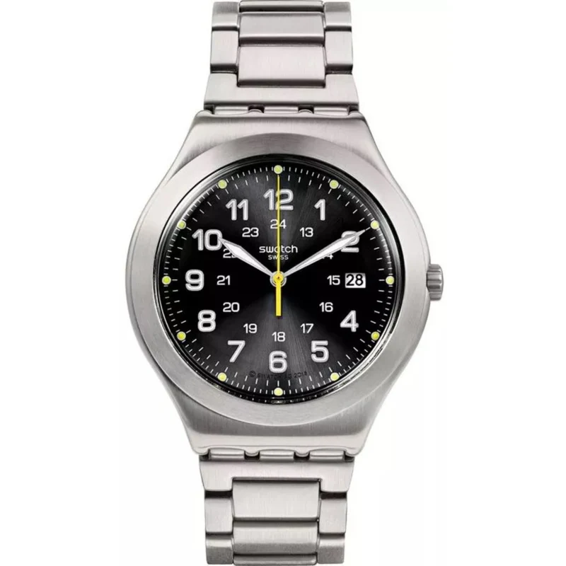 Swatch Irony Big Classic 'Happy Joe Lime Again' Quartz Black Dial Watch YWS439GC
