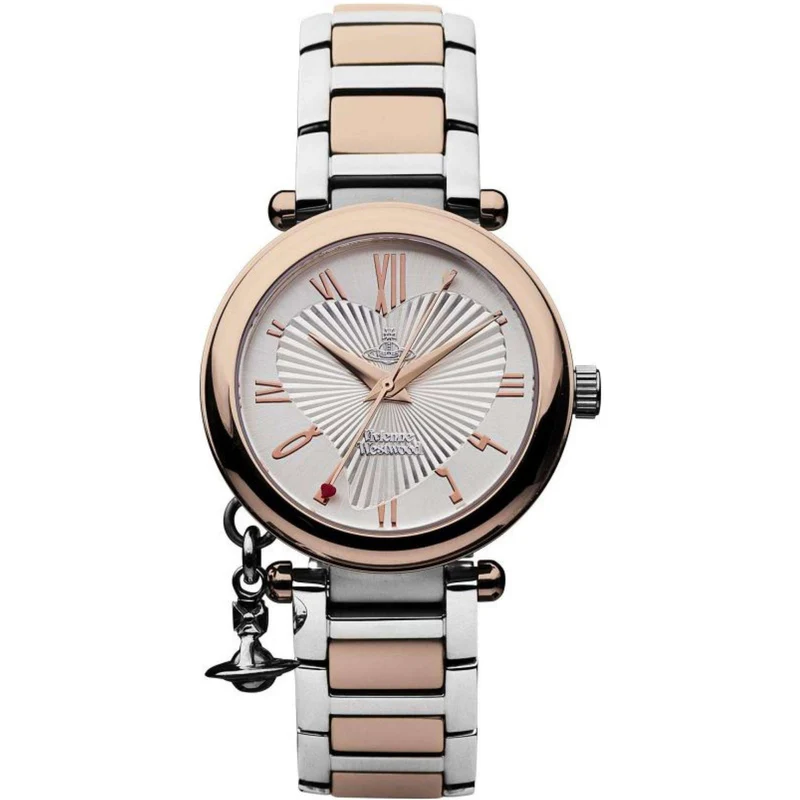 Vivienne Westwood Orb 32mm Silver Dial Steel Ladies Quartz Watch VV006RSSL