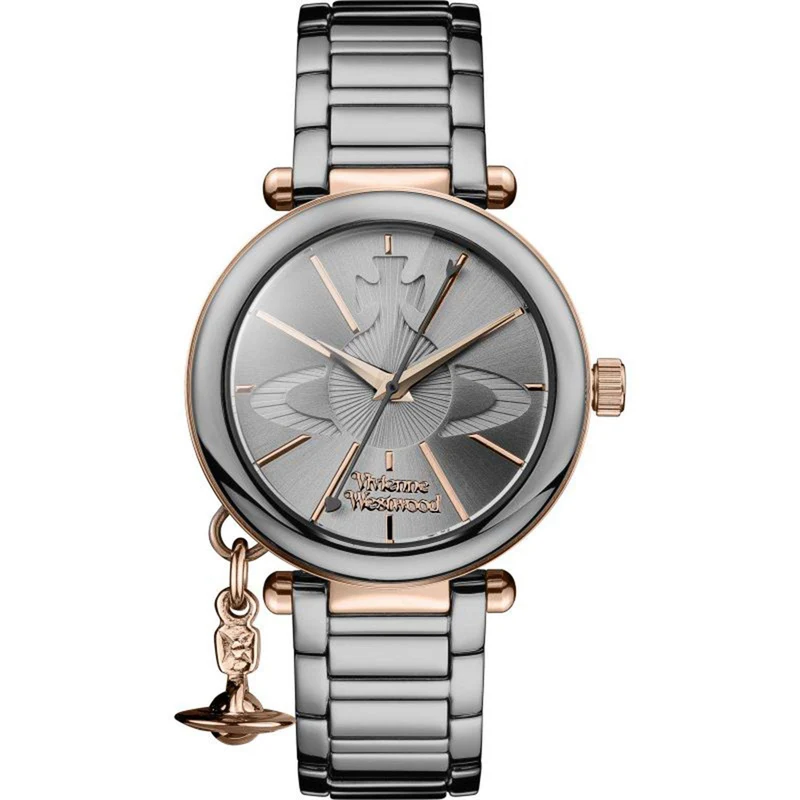 Vivienne Westwood Kensington 32mm Silver Dial Steel Ladies Quartz Watch VV067SLTI