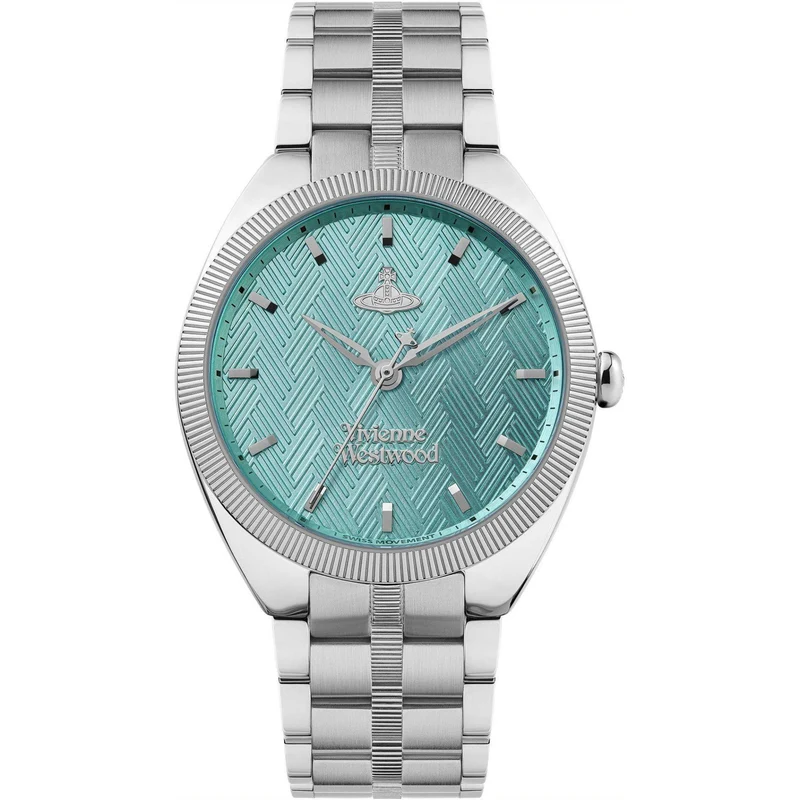 Vivienne Westwood The Mews Turquoise Dial Stainless Steel Bracelet Watch VV281TQSL