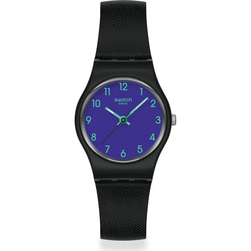 Swatch Originals Grace in Time Quartz Blue Dial Silicone Strap Watch LB188