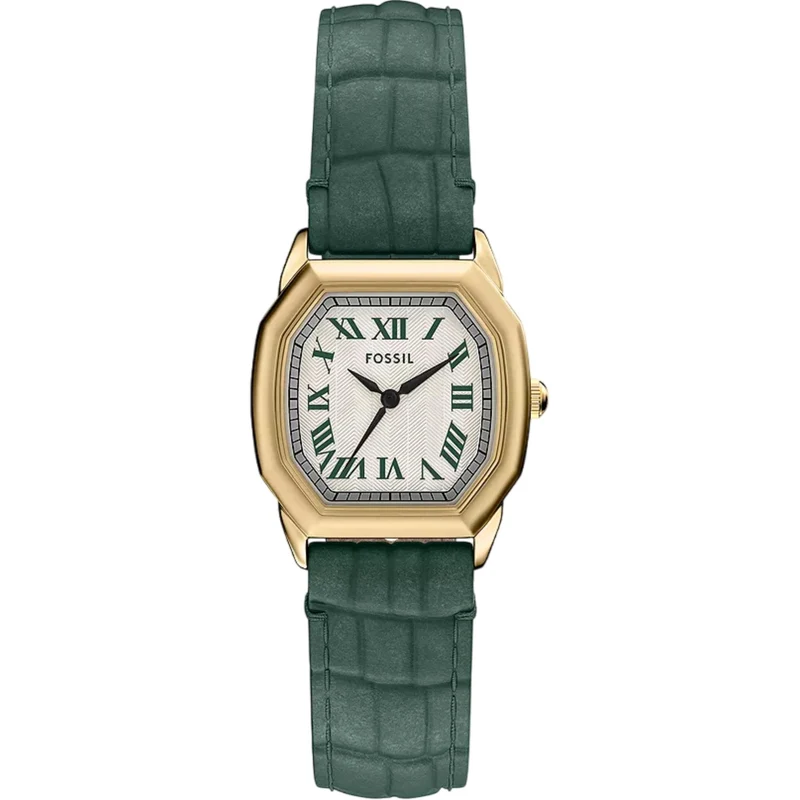 Fossil Harlow 27mm Cream Dial Leather Ladies Quartz Watch ES5427