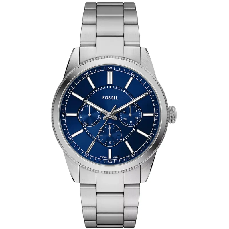 Fossil Pearson 42mm Chronograph Blue Dial Steel Mens Quartz Watch FS6134