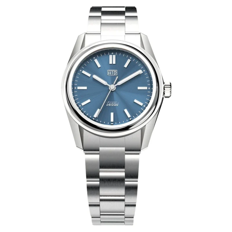 HTD Tennis Chic Automatic Blue Dial Steel Strap Sports Watch T23S01_C