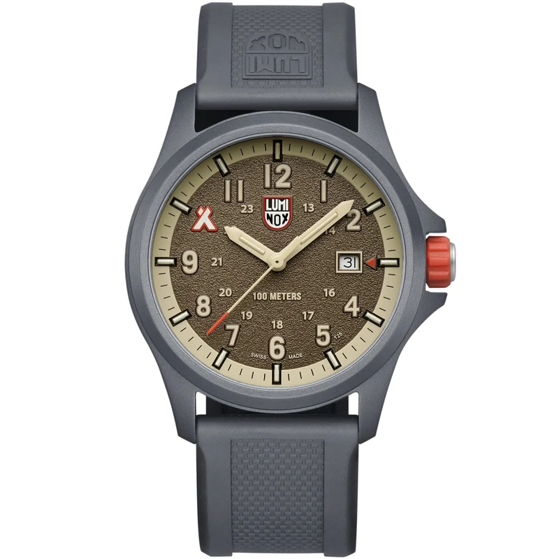 Luminox Bear Grylls Survival 43mm Brown Dial Rubber Mens Quartz Watch XB.3716