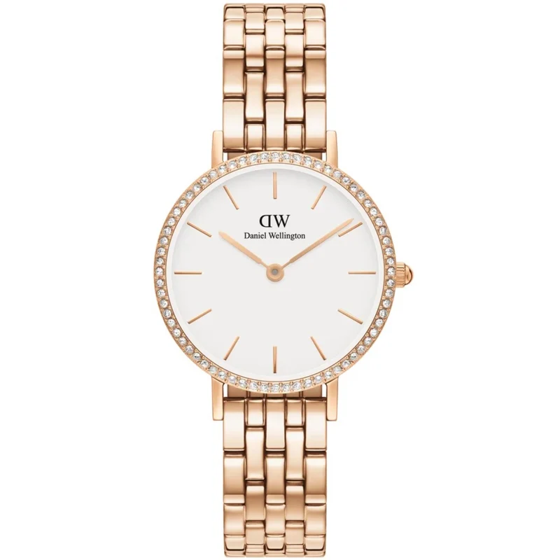 Daniel Wellington Petite 28mm White Dial Steel Ladies Quartz Watch DW00100666