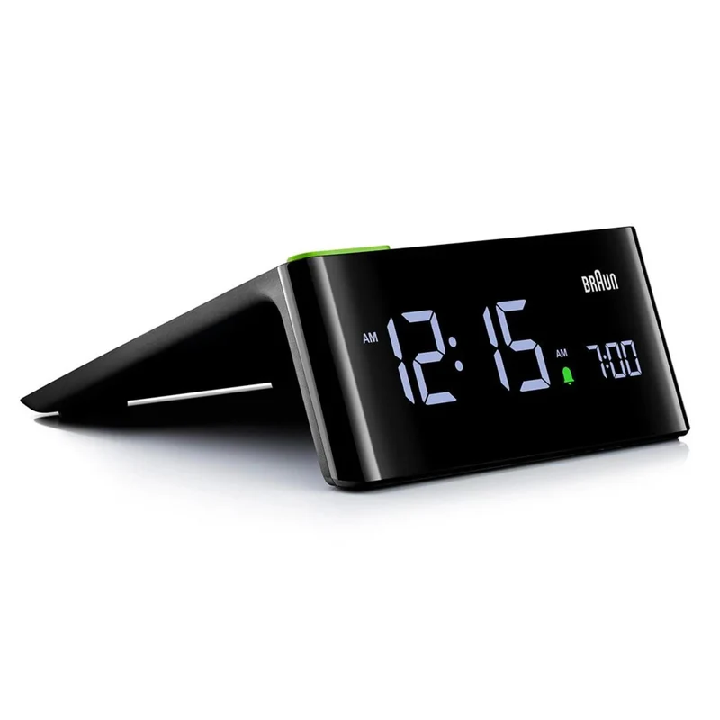 Braun Black Digital VA LCD Display Clock BC16BUK