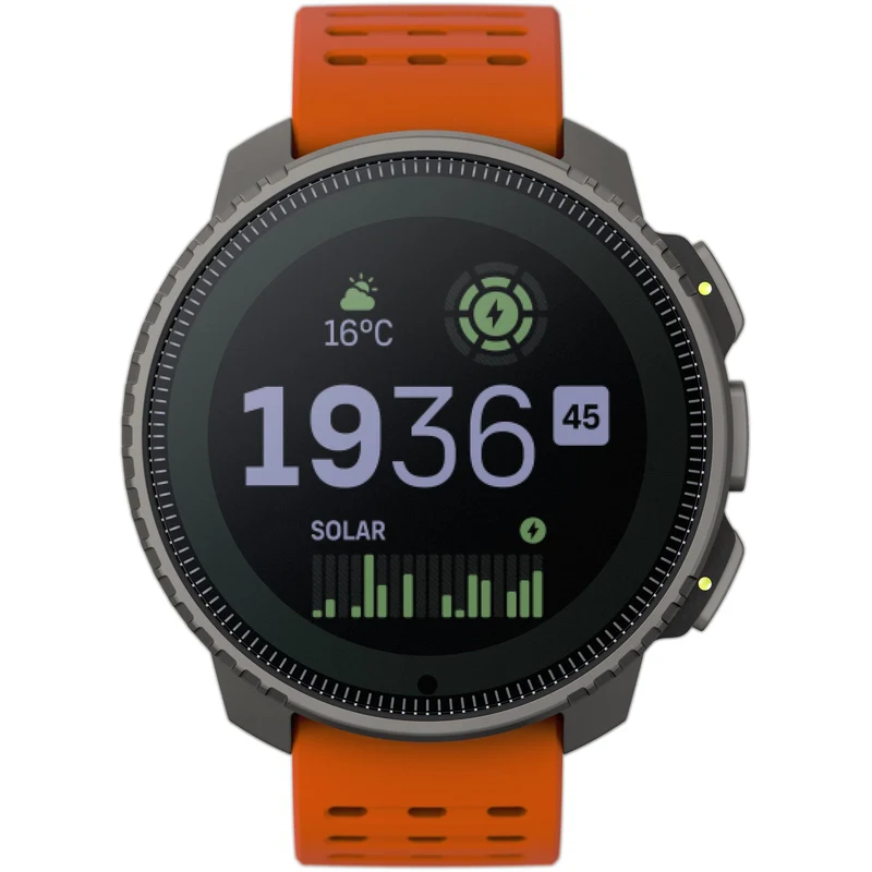 Suunto Vertical Titanium Solar Canyon Digital Silicone Smart Watch SS050861000