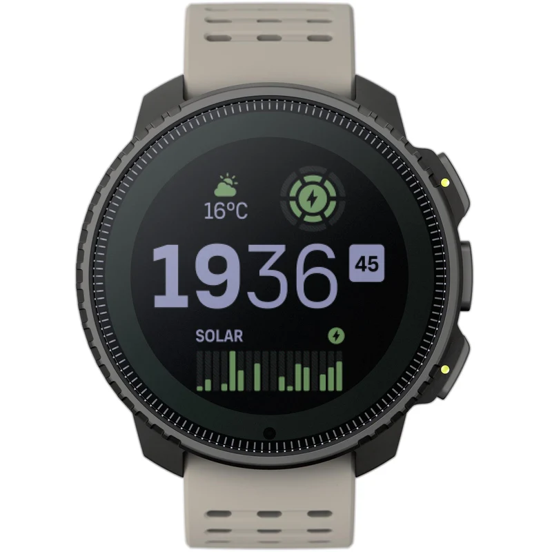 Suunto Vertical Steel Solar Sand Digital Silicone Smart Watch SS050986000