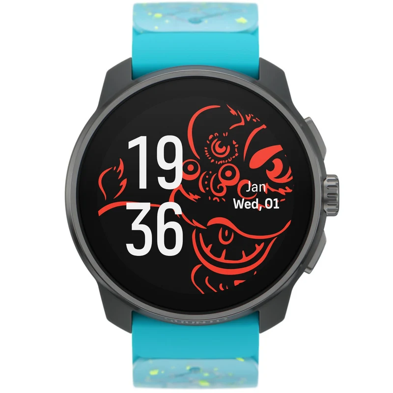 Suunto Race S Titanium Courtney AMOLED Digital Silicone Smart Fitness Watch SS051153000