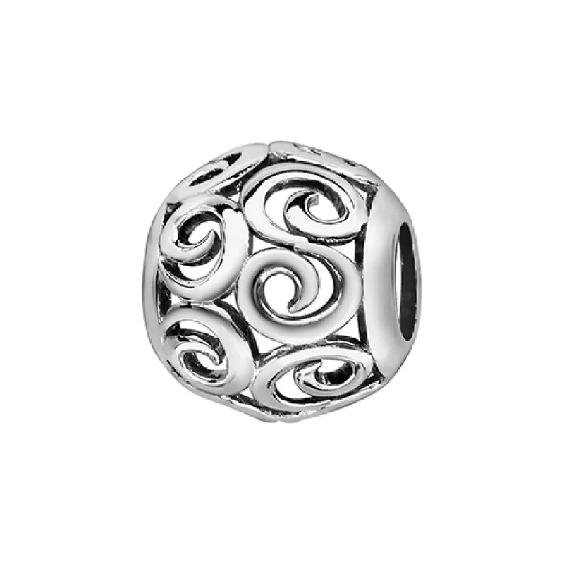 Charm's Perle Coulissante Pour Bracelet Et Collier AG925 – Argent Rhodié 925/1000