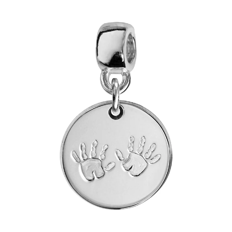 Breloque Pendentif en Forme de Trèfle Gravé et Poli Satiné ALOÏZE Charm's AG925 – Argent 925