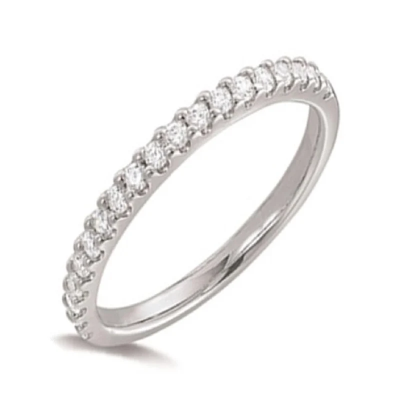 Alliances Demi-Tour Pierres Diamants Sertis Taille Brillant – Or Jaune 18 Carats