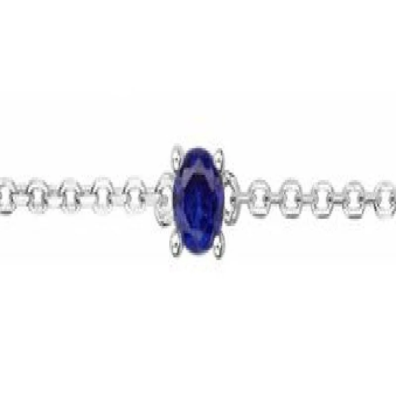Bracelet Souple P.Couleur Spinelle – Argent 925 – Longueur Réglable Système d Attache Sécurisé