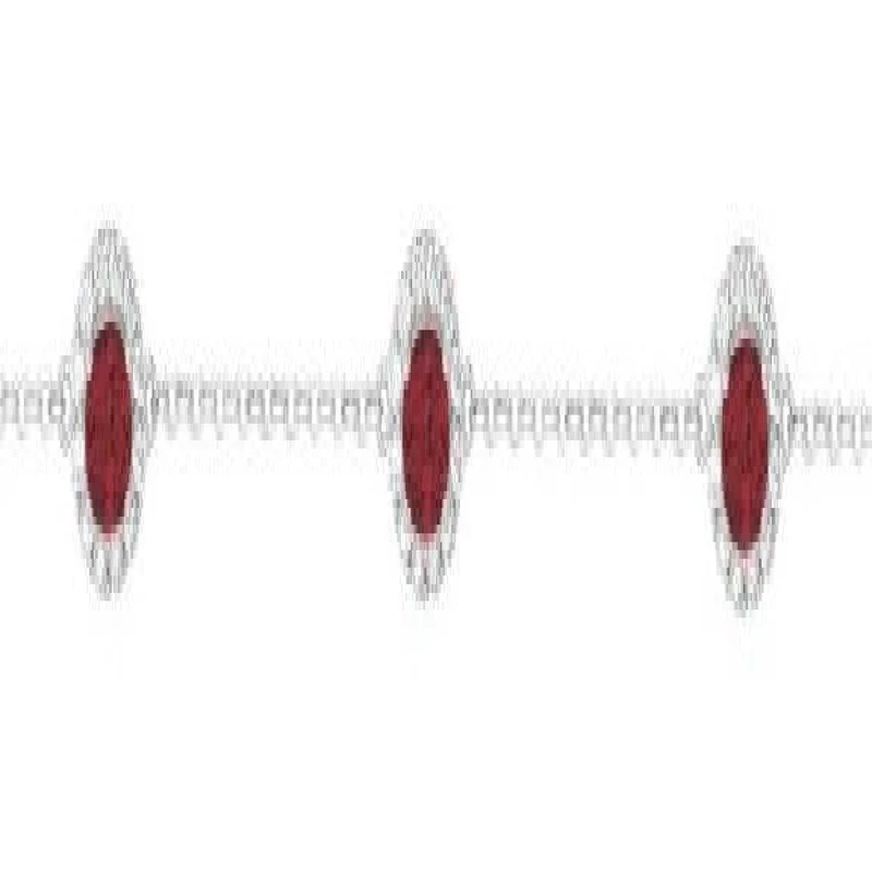 Bracelet Souple P.Couleur – Argent 925 Zirconium, Maillage Fin Motif Simple Et Discret