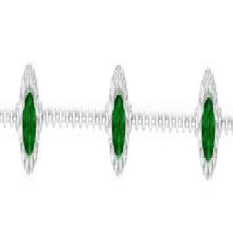 Bracelets Simples en Maille P.Couleur Turquoise Clair Polie – Argent 925 et Zirconium
