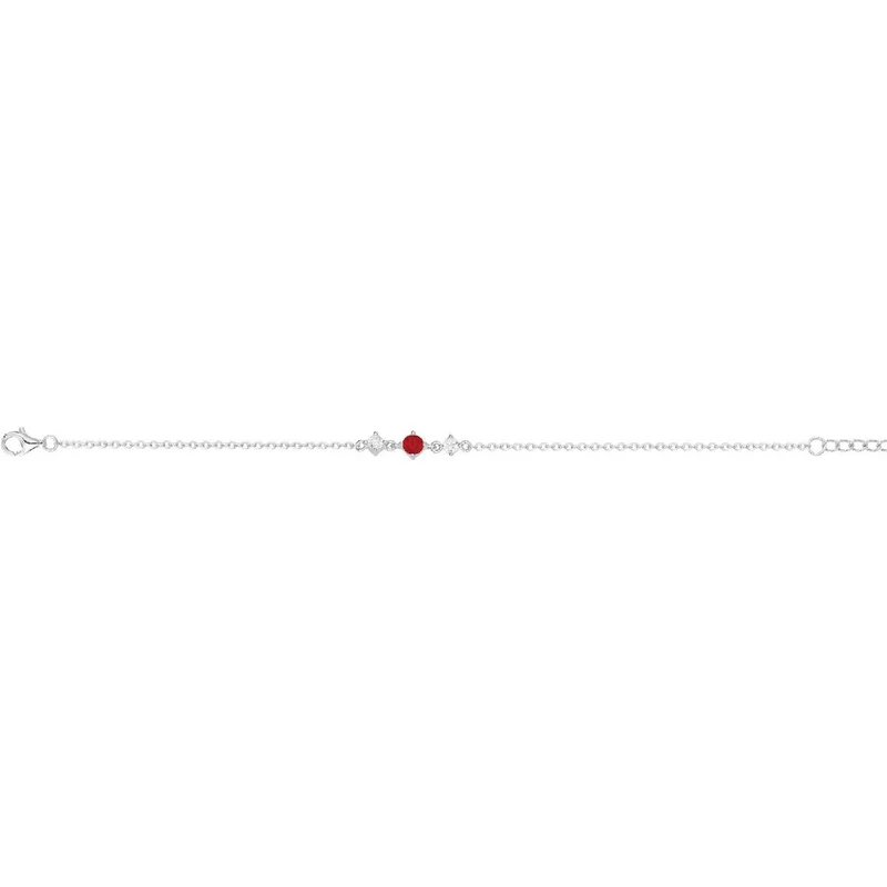 Bracelet Simple P Couleur Subtil Irisé Zirconium Version Classique Forgé Élégant – Argent 925