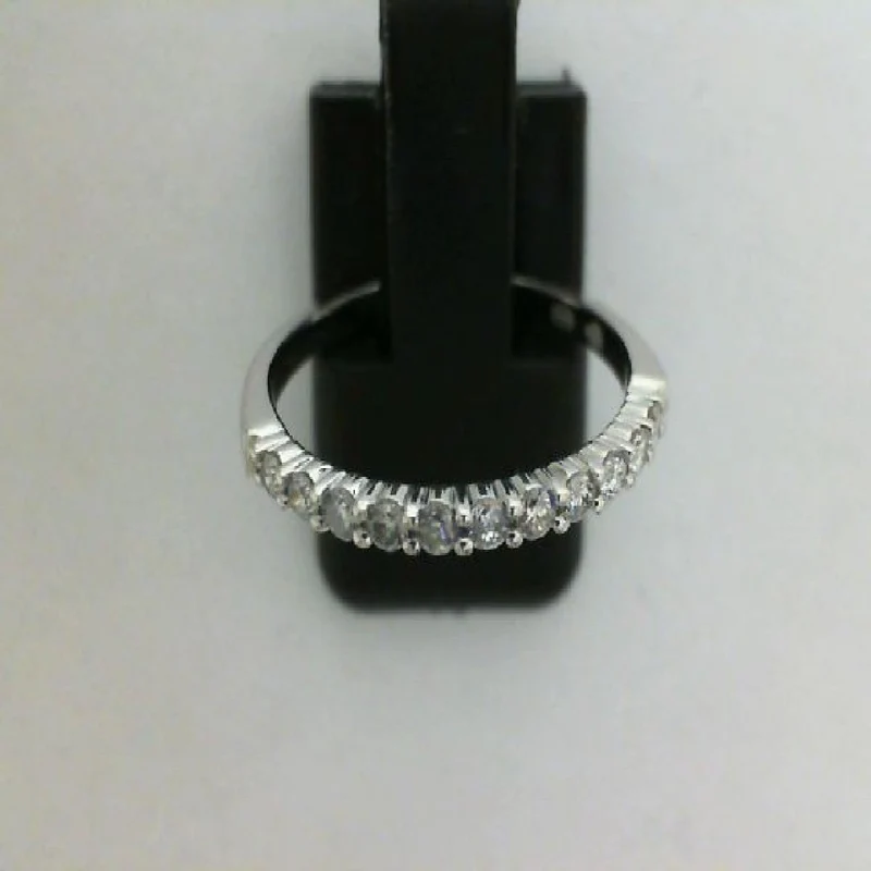 Alliances 1/2 Tour Pierres Diamants Sertis À Griffes Brillants 0,198 Carats – Or Blanc Palladié 750
