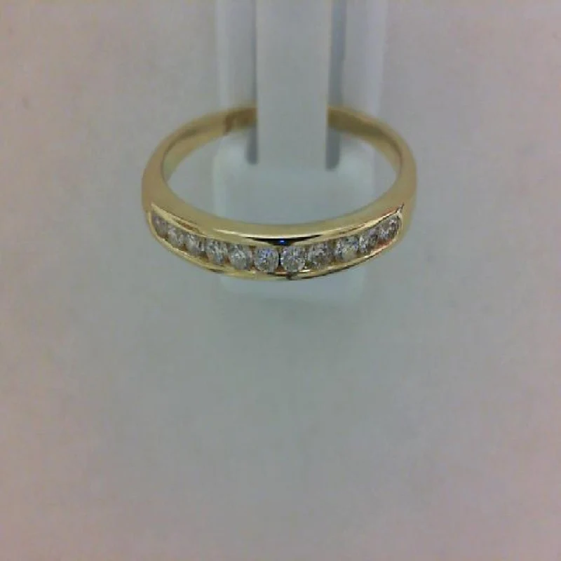 Alliances 1/2 Tour Pierres Brillants Sertie Rail Diamants 0,198 Carats – Or Jaune 18 Carats
