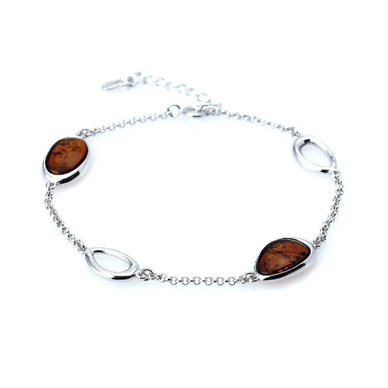 Bracelets simples P.COULEUR – Argent 925 et Ambre