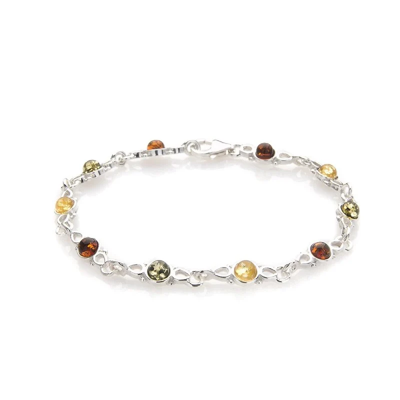 Bracelet Souple P.COULEUR Ambre – Argent 925